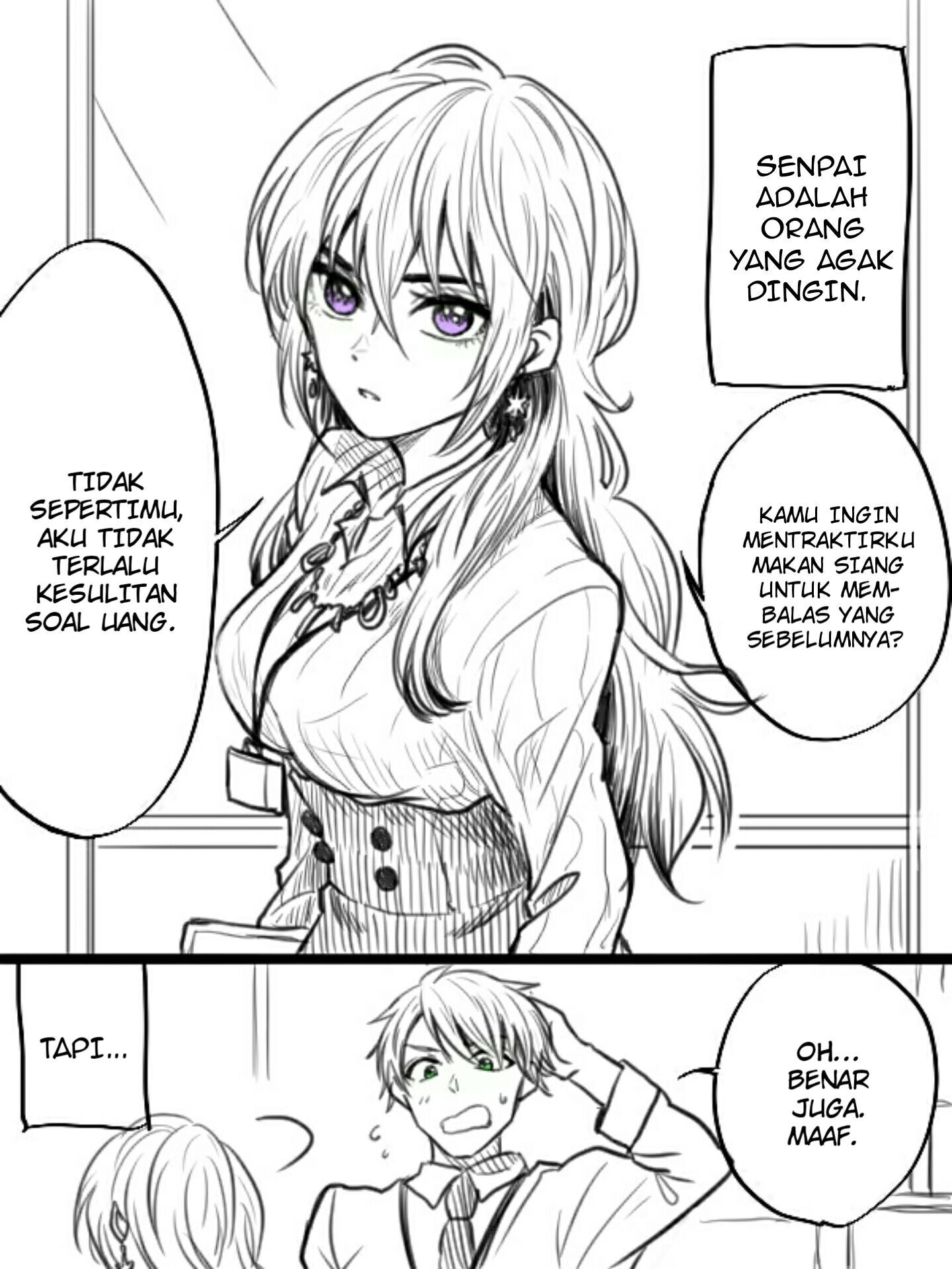 Awkward Senpai Chapter 02 Gambar 1